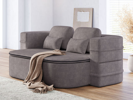 2 In 1 Foldable Sofa Bed With Multi Functional Blanket, Floor Lounge Sofa