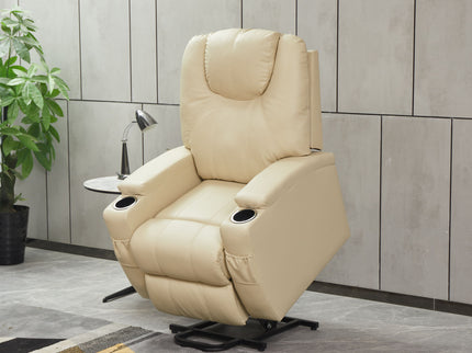 Modern Recliner Chair With Cup Holders, Remote Control