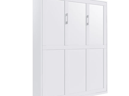 Queen Murphy Bed, Foldable Wall Bed, Space Saving Design For Bedrooms - White