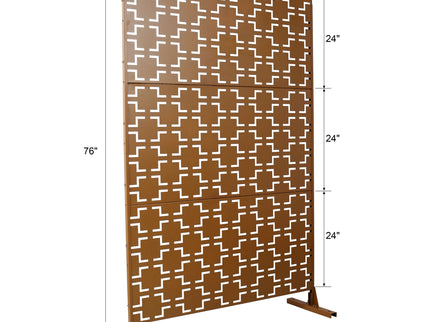 Outdoor & Indoor Metal Privacy Freestanding Decorative Screen