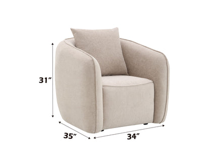 Keith - 3 Piece Living Room Set (Comes With Matching Color Toss Pillows)