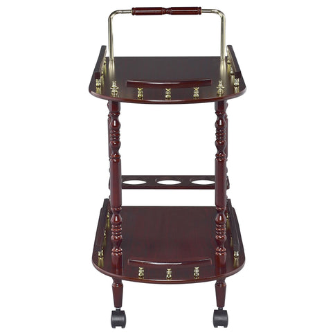 2 Shelf Serving Cart - Brown