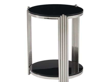 Round Table With Double Layer Storage