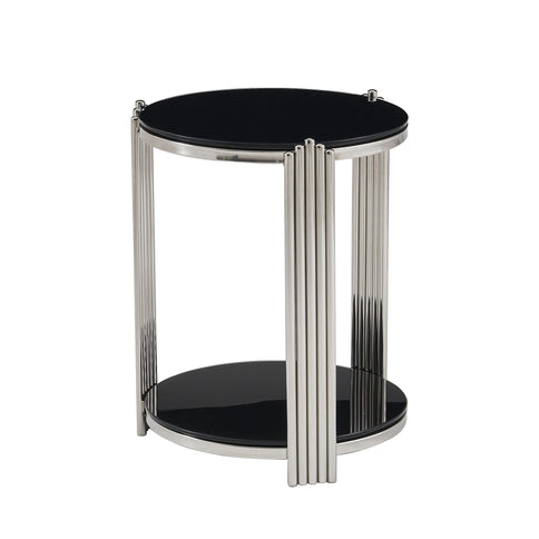 Round Table With Double Layer Storage