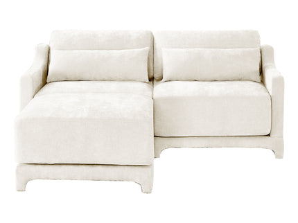 Stylish Sofa With Ottoman And Lumbar Pillows, Ergonomic Design
