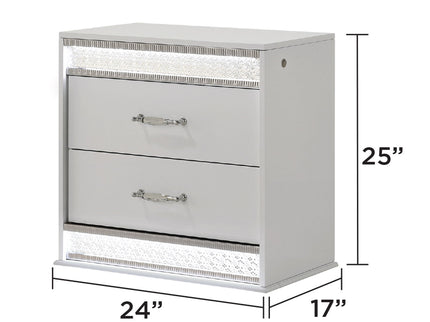 Glam - Bedroom Set With LED Headboard