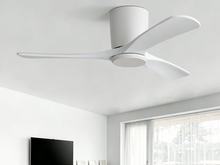 42" Flush Mount Ceiling Fan With 3 Blades, DC Reversible Motor