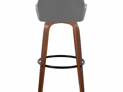 Daniella - Contemporary Fixed Height, Barstool & Swivel And Round Footrest (Set of 2)