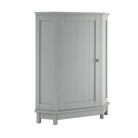 Bathroom Cabinet Triangle Corner Storage Cabinet With Adjustable Shelf Modern Style