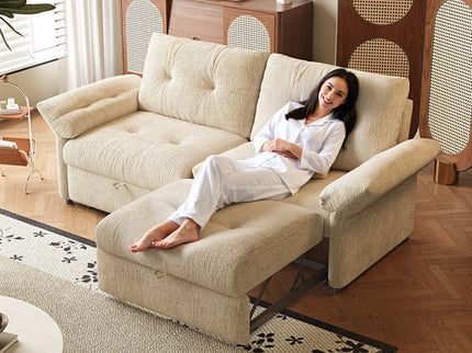 Sofa Bed, 2 In 1 Design For Living Rooms