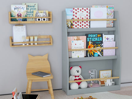 3 Tier Book Shelf, Compact Storage For Bedrooms