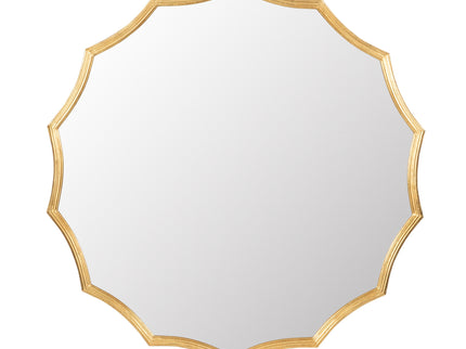 Round Sunburst Wall Mirror With, Wall Decor Mirror For Entryway Bedroom Living Room - Gold