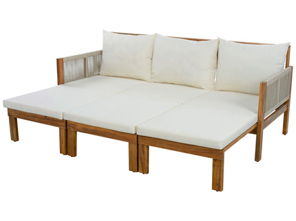 Outdoor 3 Seat Patio Sunbed