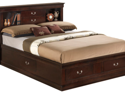 Louis Phillipe - Bookcase Storage Bed