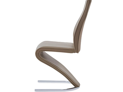 Tony - Dining Chairs (Set of 2) - Brown / Beige