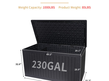 Outdoor Large Storage Box With Lockable Storage Containers