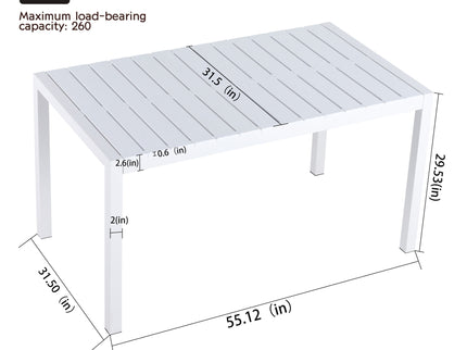 4 Modern Stackable Armchair Matched With Long Table