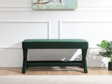 Comfort Double Bench Upholstered With X Crossed Legs
