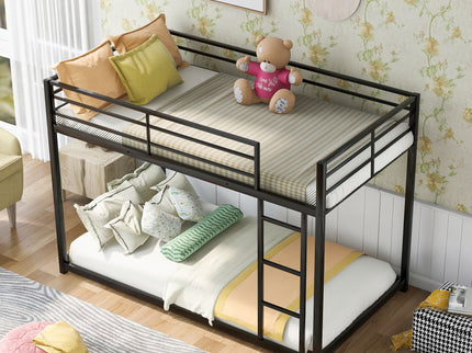 Metal Bunk Bed, Low Bunk Bed With Ladder