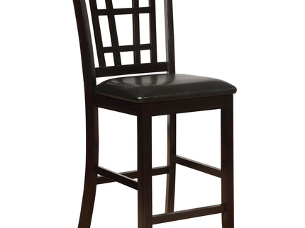 Danford - 5 Piece Counter Height Dining Set With Upholstered Stools - Espresso