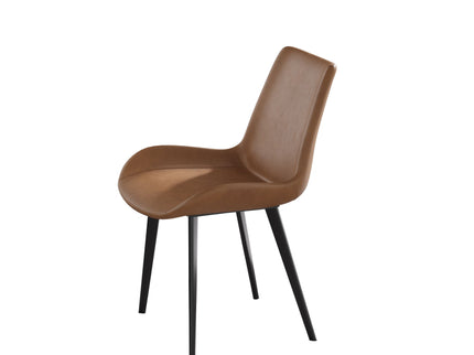 Modern Dining Chair Living Room Metal Leg Dining Chair (Set of 2)
