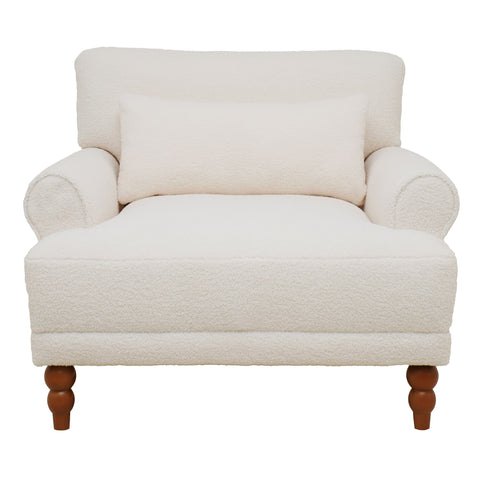 Elegant Circular Armrests, Ergonomic Lumbar Support, Vintage Roman Column Legs, Luxurious Large Size, Enhances Living Room Aesthetics, For Living Room, Bedroom And Study