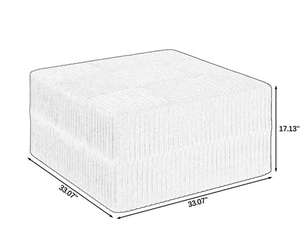Modern Minimalist Ottoman Sofa Compressed Sectional Couch Sleeper