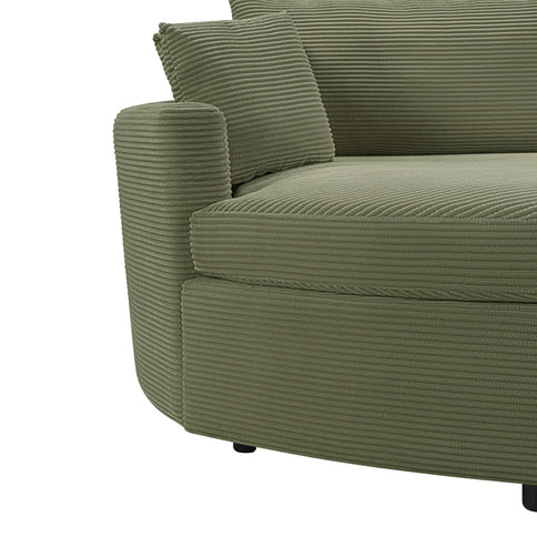 Oversized Double Chaise Lounge Sofa With USB Ports