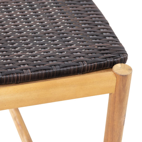Cambria - Rustic 3 Seater Bench - Teak