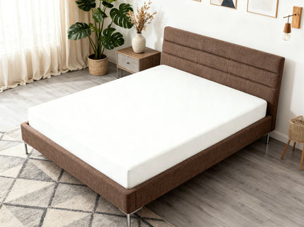 8" Twin Green Tea Memory Foam Mattress In Box - White