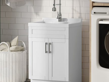 Hennessy - Deluxe Laundry Utility Sink And Cabinet