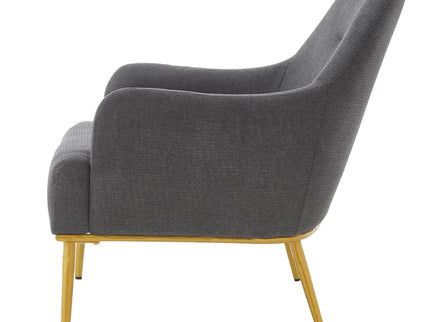 Modern Elegance Accent Chair With Curved Backrest