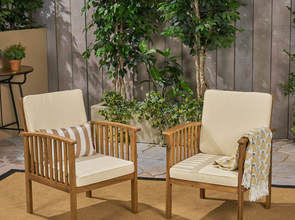 Casa - Acacia Club Chair Coastal Classic Outdoor Seating, Waterproof Fabric