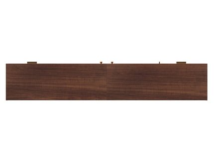 TV Stand For TVs Up To 90", Media Console With App Controlled LED Lights, 2 Drawers & Door Storage - Dark Brown