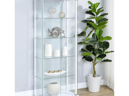 Hyacinth - 4 Shelf Curio Cabinet