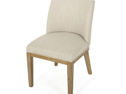 Modern Dining Chair With Durable Fabric Upholstery And Sturdy Wooden Frame (Set of 2)