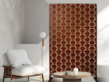 Outdoor & Indoor Metal Privacy Freestanding Decorative Screen