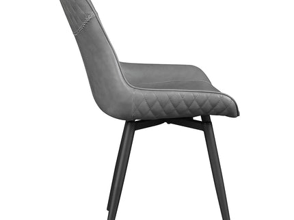 Tufted Swivel Side Chair (Set of 2) - Gray