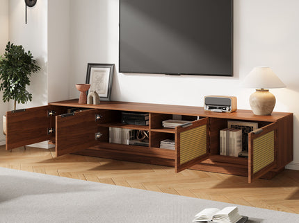 TV Stand, Media Console - Walnut