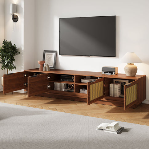 TV Stand, Media Console - Walnut