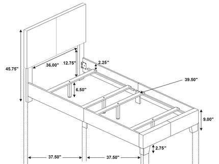 Efram - Panel Bed