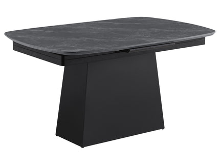 Idlewild - Extension Leaf Dining Table With Tapering Pedestal Base - Black