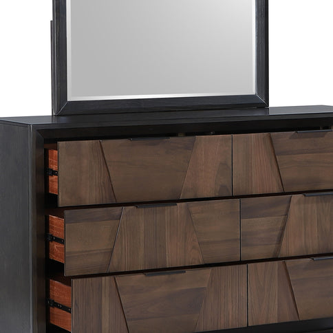 Houston - 6 Drawer Dresser - Walnut