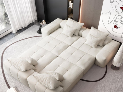 Modern Oversized Diy Combination Modular Sectional Sofa With Pillows