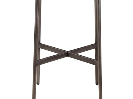 Renu - Round Bar Table With Industrial Charm - Light Brown