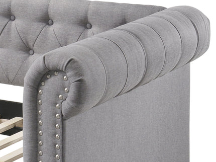 Justice - Twin Daybed With Trundle - Smoke Gray