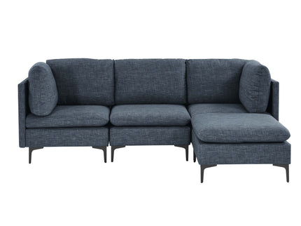 Upholstered Modular Sectional & Tall Legs