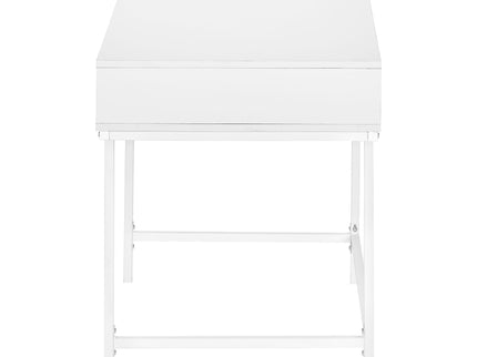 Computer Desk For Home Office, Storage Drawers, Marble Look Contemporary & Modern