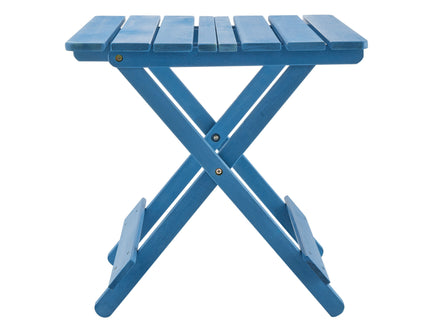 Folding Square Table For Backyard - Blue