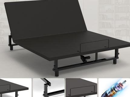 Adjustable Bed Base Frame With Wireless Remote, 4 USB Ports, Under Bed Nightlights, Zero Gravity